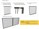 Aluminium Pool Gate converters Black powder coated aluminium PACK OF 2